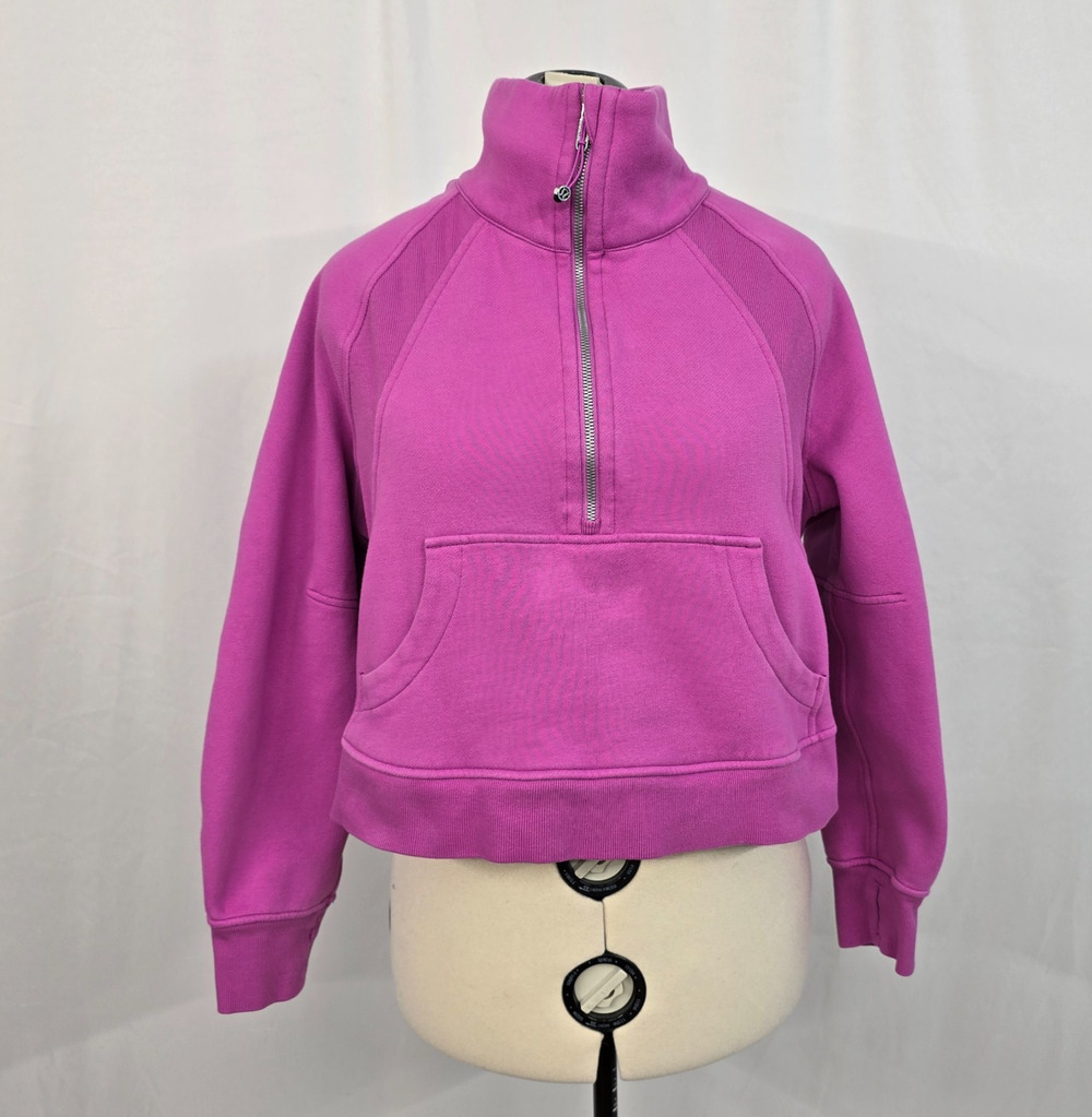 Lululemon Scuba Oversized Funnel Neck Half Zip Women's M / L Pink - Purple